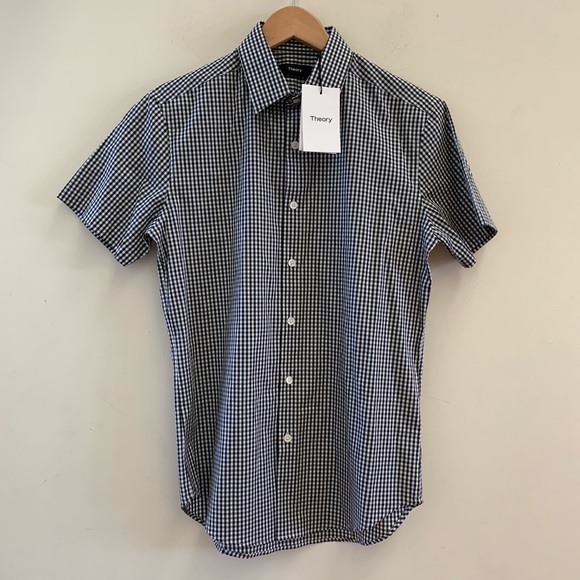Theory 'Sylvain Amicable' Trim Fit Gingham Shirt - Picture 4 of 8